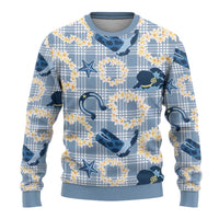 Aloha Hawaii Paniolo Jeans Palaka Ugly Christmas Sweater Coastal Rodeo - Polynesian Pride