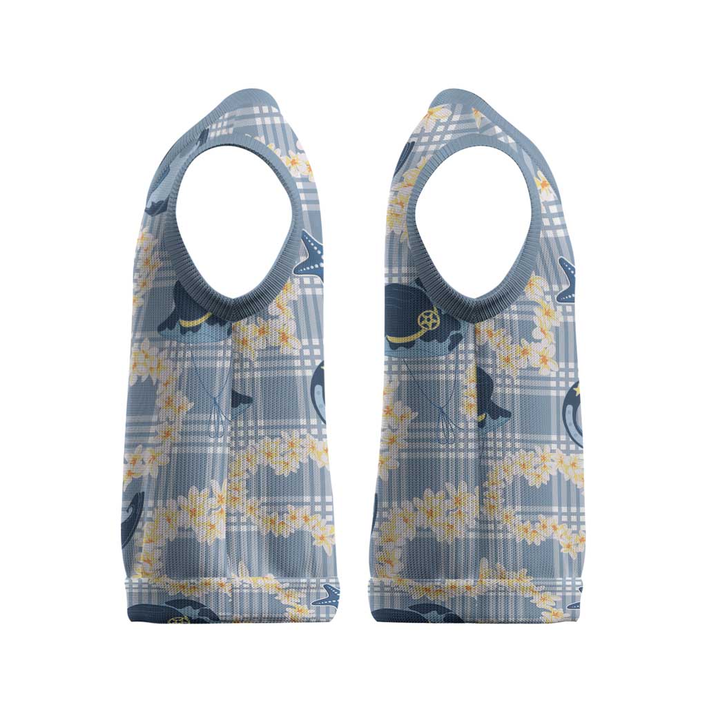 Aloha Hawaii Paniolo Jeans Palaka Christmas Knitted V-Neck Vest Coastal Rodeo - Polynesian Pride