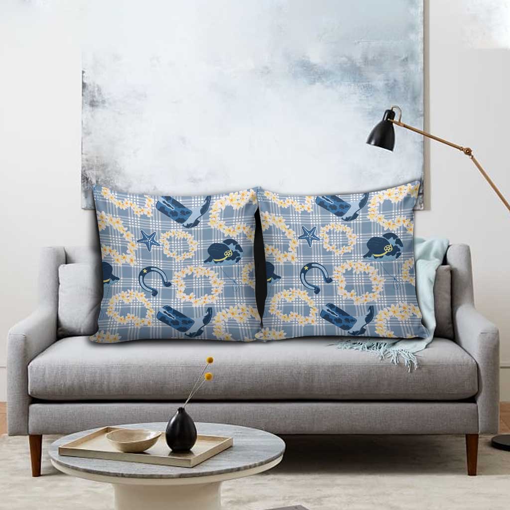Aloha Hawaii Paniolo Jeans Palaka Pillow Cover Coastal Rodeo LT7 - Polynesian Pride