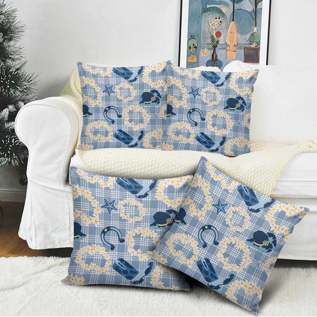 Aloha Hawaii Paniolo Jeans Palaka Pillow Cover Coastal Rodeo LT7 - Polynesian Pride