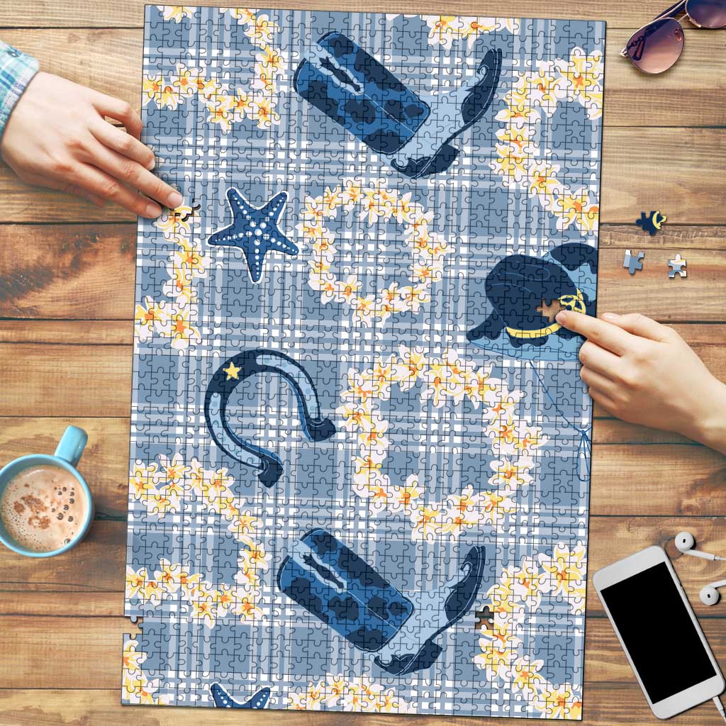 Aloha Hawaii Paniolo Jeans Palaka Puzzle Coastal Rodeo - Polynesian Pride