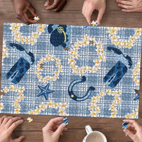 Aloha Hawaii Paniolo Jeans Palaka Puzzle Coastal Rodeo - Polynesian Pride