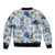 Aloha Hawaii Paniolo Jeans Palaka Sleeve Zip Bomber Jacket Coastal Rodeo - Polynesian Pride