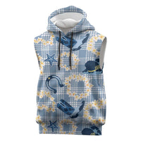 Aloha Hawaii Paniolo Jeans Palaka Sleeveless Hoodie Coastal Rodeo - Polynesian Pride