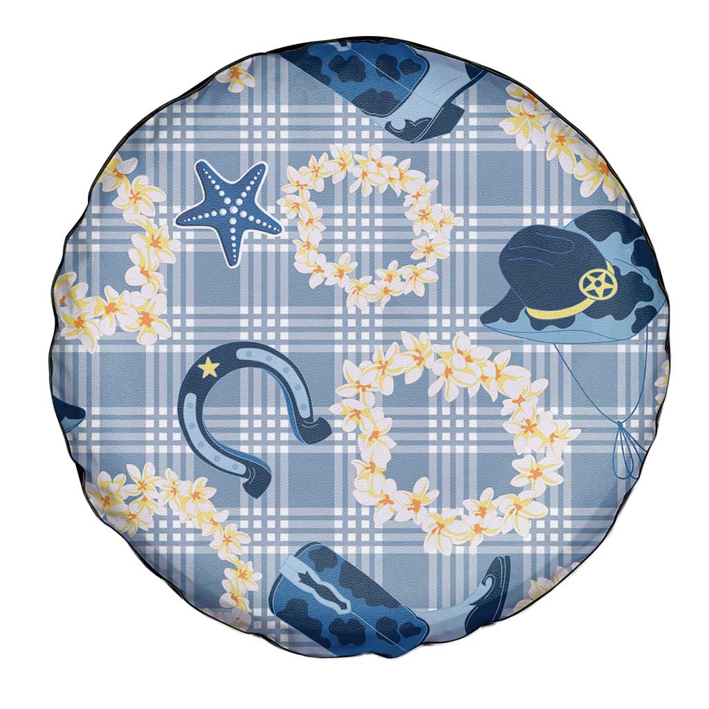 Aloha Hawaii Paniolo Jeans Palaka Spare Tire Cover Coastal Rodeo - Polynesian Pride