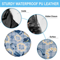 Aloha Hawaii Paniolo Jeans Palaka Spare Tire Cover Coastal Rodeo - Polynesian Pride