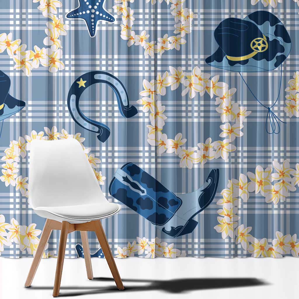 Aloha Hawaii Paniolo Jeans Palaka Window Curtain Coastal Rodeo LT7 - Polynesian Pride