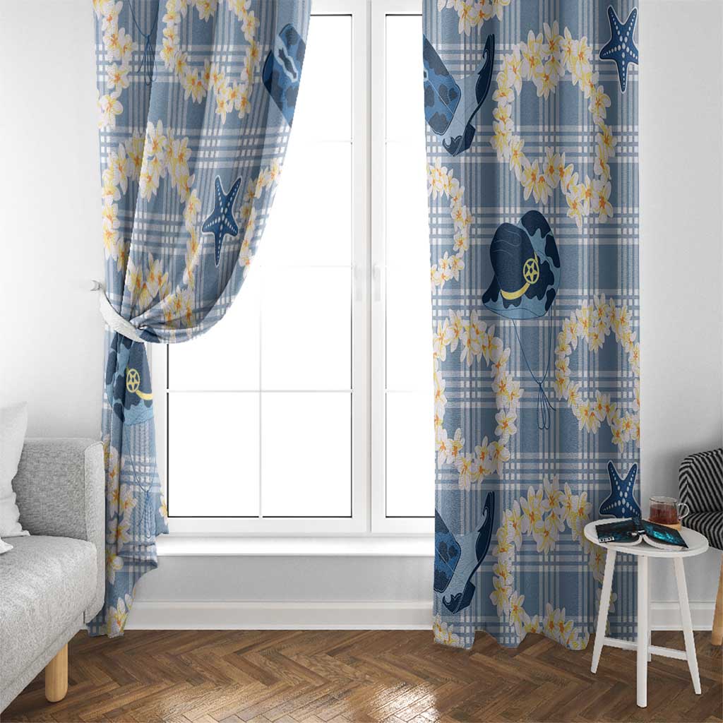 Aloha Hawaii Paniolo Jeans Palaka Window Curtain Coastal Rodeo LT7 - Polynesian Pride