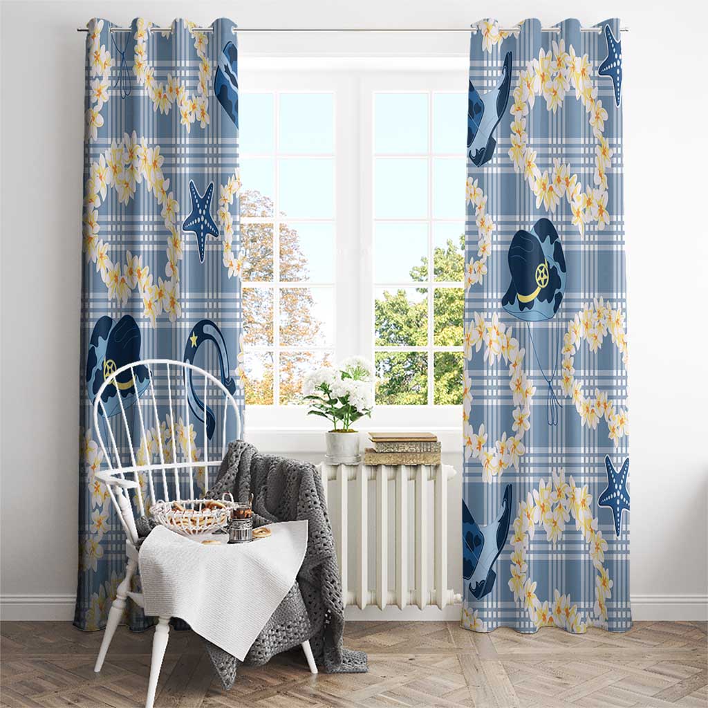 Aloha Hawaii Paniolo Jeans Palaka Window Curtain Coastal Rodeo LT7 - Polynesian Pride