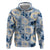 Aloha Hawaii Paniolo Jeans Palaka Zip Hoodie Coastal Rodeo - Polynesian Pride