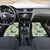 Aloha Hawaii Paniolo Mint Palaka Car Mats Coastal Rodeo - Polynesian Pride