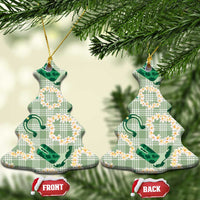Aloha Hawaii Paniolo Mint Palaka Ceramic Ornament Coastal Rodeo LT7 Christmas Tree Mint - Polynesian Pride