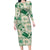 Aloha Hawaii Paniolo Mint Palaka Family Matching Long Sleeve Bodycon Dress and Hawaiian Shirt Coastal Rodeo - Polynesian Pride