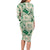 Aloha Hawaii Paniolo Mint Palaka Family Matching Long Sleeve Bodycon Dress and Hawaiian Shirt Coastal Rodeo - Polynesian Pride