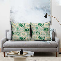 Aloha Hawaii Paniolo Mint Palaka Pillow Cover Coastal Rodeo LT7 - Polynesian Pride