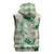 Aloha Hawaii Paniolo Mint Palaka Sleeveless Zip Hoodie Coastal Rodeo - Polynesian Pride
