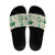 Aloha Hawaii Paniolo Mint Palaka Slide Sandals Coastal Rodeo - Polynesian Pride