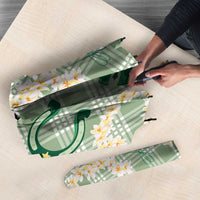 Aloha Hawaii Paniolo Mint Palaka Umbrella Coastal Rodeo - Polynesian Pride