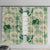 Aloha Hawaii Paniolo Mint Palaka Window Curtain Coastal Rodeo - Polynesian Pride