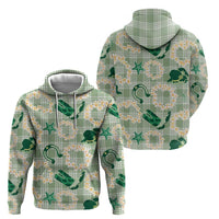 Aloha Hawaii Paniolo Mint Palaka Zip Hoodie Coastal Rodeo LT7 - Polynesian Pride