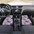 Aloha Hawaii Paniolo Lavender Palaka Car Mats Coastal Rodeo - Polynesian Pride