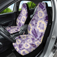 Aloha Hawaii Paniolo Lavender Palaka Car Seat Cover Coastal Rodeo - Polynesian Pride