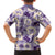 Aloha Hawaii Paniolo Lavender Palaka Family Matching Long Sleeve Bodycon Dress and Hawaiian Shirt Coastal Rodeo - Polynesian Pride