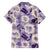 Aloha Hawaii Paniolo Lavender Palaka Family Matching Long Sleeve Bodycon Dress and Hawaiian Shirt Coastal Rodeo - Polynesian Pride