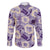 Aloha Hawaii Paniolo Lavender Palaka Family Matching Long Sleeve Bodycon Dress and Hawaiian Shirt Coastal Rodeo - Polynesian Pride