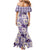 Aloha Hawaii Paniolo Lavender Palaka Family Matching Mermaid Dress and Hawaiian Shirt Coastal Rodeo - Polynesian Pride