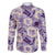 Aloha Hawaii Paniolo Lavender Palaka Family Matching Short Sleeve Bodycon Dress and Hawaiian Shirt Coastal Rodeo - Polynesian Pride