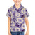 Aloha Hawaii Paniolo Lavender Palaka Family Matching Short Sleeve Bodycon Dress and Hawaiian Shirt Coastal Rodeo - Polynesian Pride