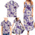 Aloha Hawaii Paniolo Lavender Palaka Family Matching Summer Maxi Dress and Hawaiian Shirt Coastal Rodeo - Polynesian Pride