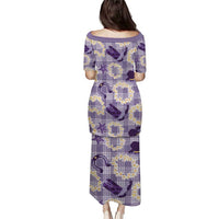 Aloha Hawaii Paniolo Lavender Palaka Puletasi Coastal Rodeo LT7 - Polynesian Pride