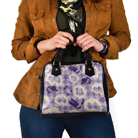 Aloha Hawaii Paniolo Lavender Palaka Shoulder Handbag Coastal Rodeo LT7 - Polynesian Pride