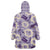 Aloha Hawaii Paniolo Lavender Palaka Wearable Blanket Hoodie Coastal Rodeo - Polynesian Pride