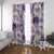 Aloha Hawaii Paniolo Lavender Palaka Window Curtain Coastal Rodeo - Polynesian Pride