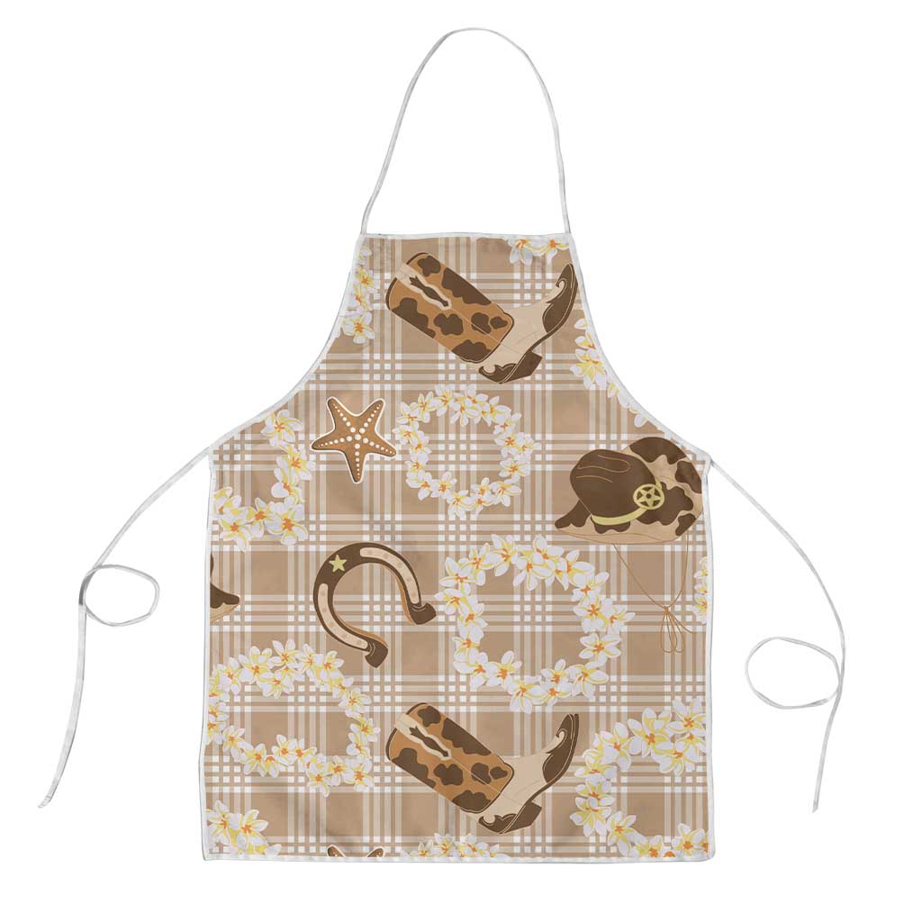 Aloha Hawaii Paniolo Khaki Palaka Apron Coastal Rodeo - Polynesian Pride