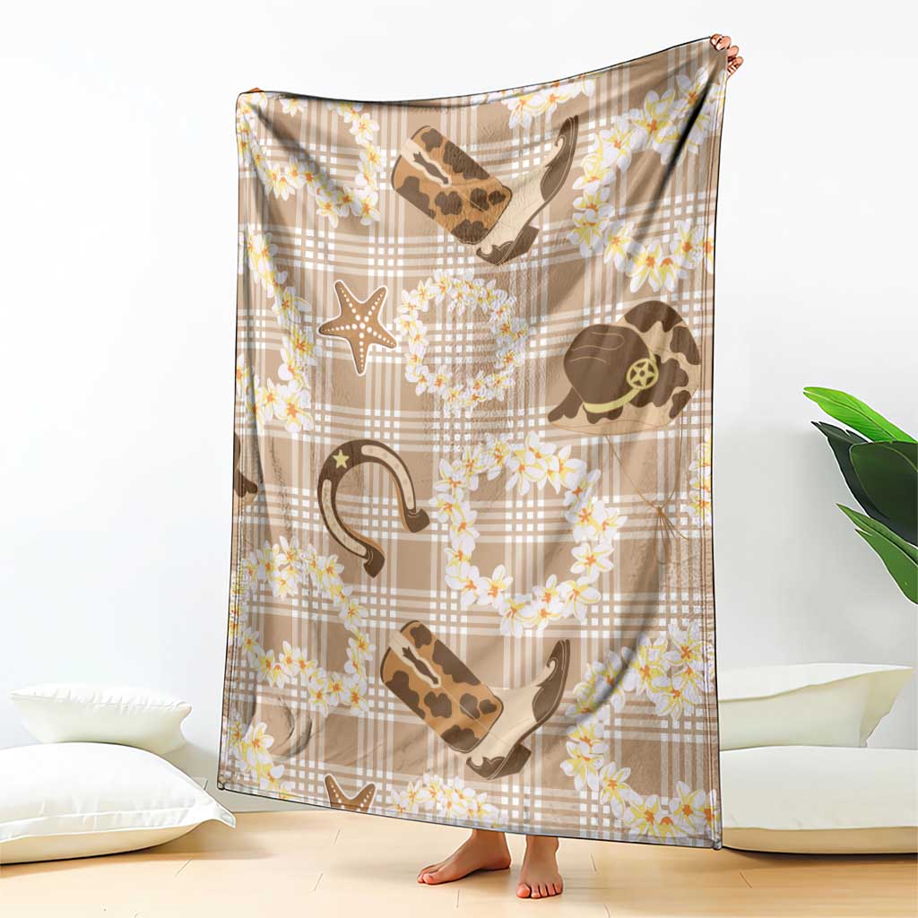 Aloha Hawaii Paniolo Khaki Palaka Blanket Coastal Rodeo LT7 - Polynesian Pride