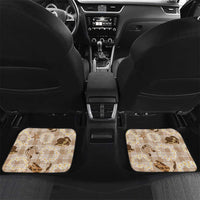 Aloha Hawaii Paniolo Khaki Palaka Car Mats Coastal Rodeo - Polynesian Pride