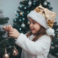 Aloha Hawaii Paniolo Khaki Palaka Christmas Santa Hat Coastal Rodeo - Polynesian Pride