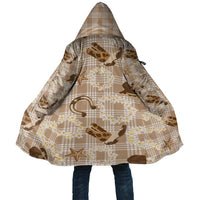 Aloha Hawaii Paniolo Khaki Palaka Cloak Coastal Rodeo - Polynesian Pride