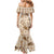 Aloha Hawaii Paniolo Khaki Palaka Family Matching Mermaid Dress and Hawaiian Shirt Coastal Rodeo - Polynesian Pride