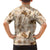 Aloha Hawaii Paniolo Khaki Palaka Family Matching Short Sleeve Bodycon Dress and Hawaiian Shirt Coastal Rodeo - Polynesian Pride