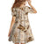 Aloha Hawaii Paniolo Khaki Palaka Family Matching Short Sleeve Bodycon Dress and Hawaiian Shirt Coastal Rodeo - Polynesian Pride