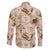 Aloha Hawaii Paniolo Khaki Palaka Family Matching Short Sleeve Bodycon Dress and Hawaiian Shirt Coastal Rodeo - Polynesian Pride