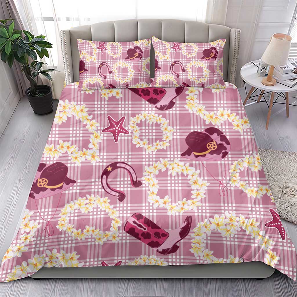 Aloha Hawaii Paniolo Lokelani Rose Palaka Bedding Set Coastal Rodeo - Polynesian Pride