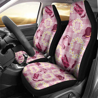 Aloha Hawaii Paniolo Lokelani Rose Palaka Car Seat Cover Coastal Rodeo - Polynesian Pride
