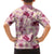 Aloha Hawaii Paniolo Lokelani Rose Palaka Family Matching Long Sleeve Bodycon Dress and Hawaiian Shirt Coastal Rodeo - Polynesian Pride
