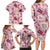 Aloha Hawaii Paniolo Lokelani Rose Palaka Family Matching Long Sleeve Bodycon Dress and Hawaiian Shirt Coastal Rodeo - Polynesian Pride